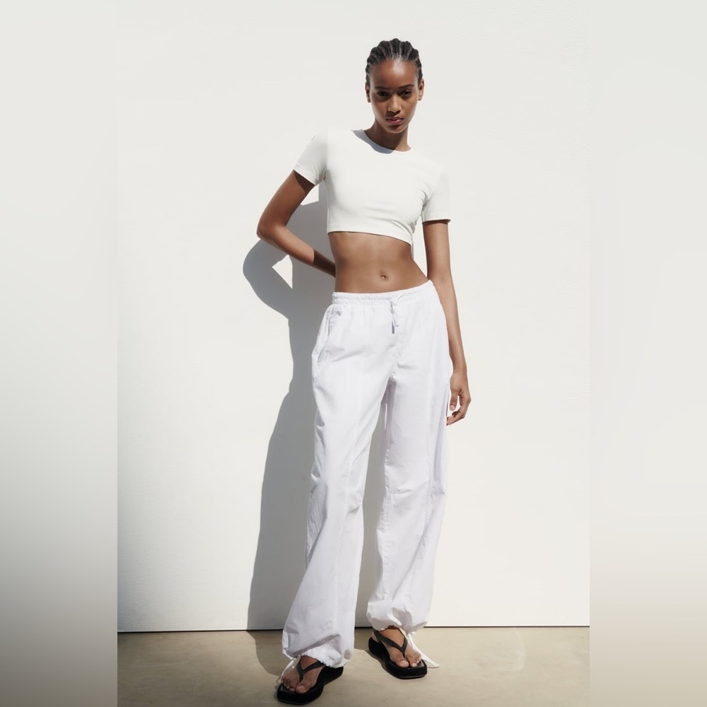 Zara parachute pants